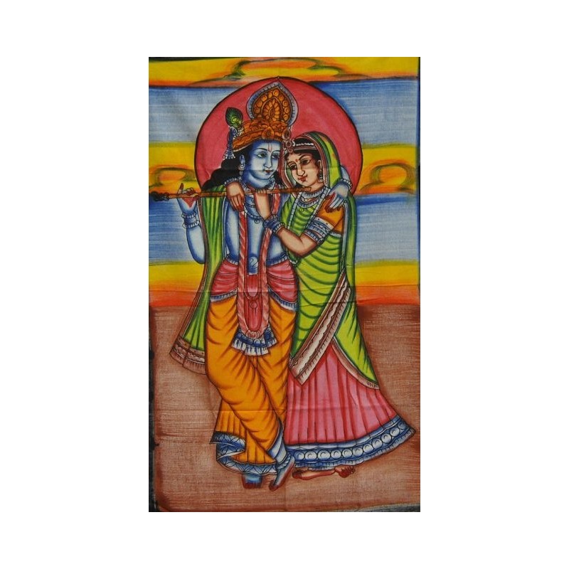 tapiz de pared Radha y Krishna