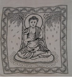 Large White Buddha Hanging