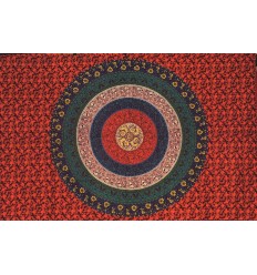 tapiz mandala rojo oscuro