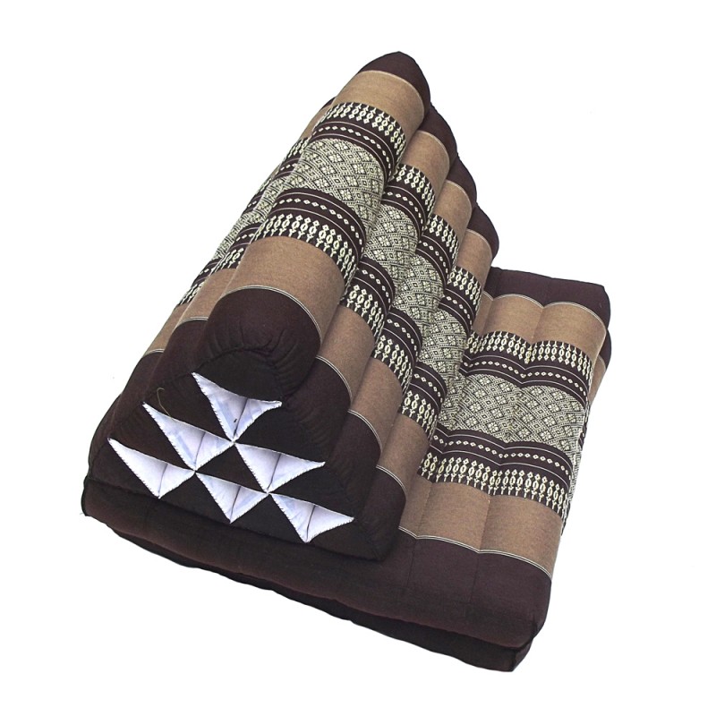 almohada triangular Tailandes MEDIUM maron