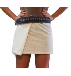 Mini Wrap Thai Skirt - White