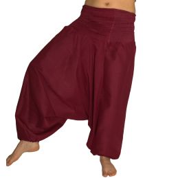 Dark Red Aladdin Pants for Woman