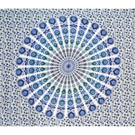 Gran Tapiz Mandala Azul