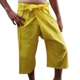 Pantalones Tailandeses Cortos Amarillos