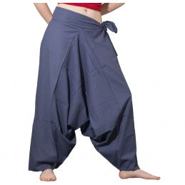 Blue Grey XL Harem Pants