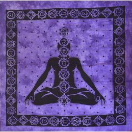 Grande Tapiz Meditacion Purpura