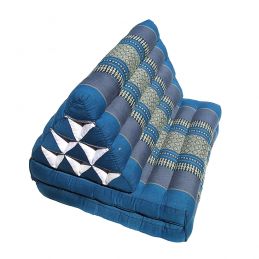 Blue Thaï Triangular Cushion Medium