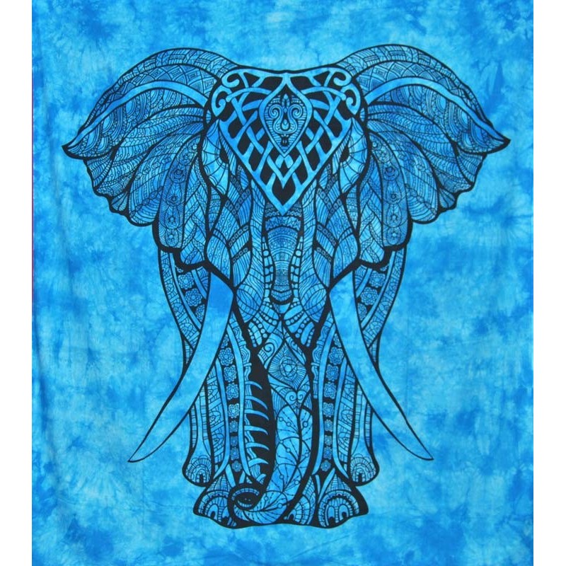 TAPIZ de pared ELEFANTE Azul