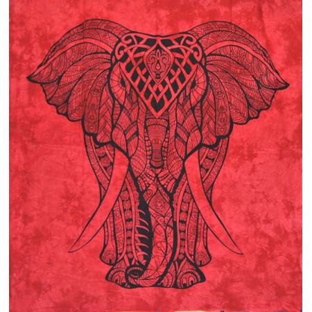 TAPIZ de pared ELEFANTE Rojo