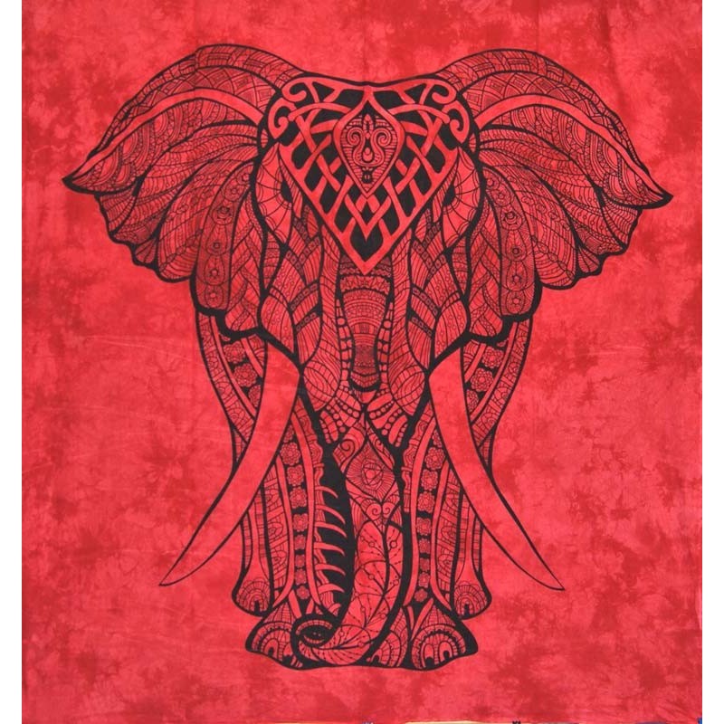 TAPIZ de pared ELEFANTE Rojo