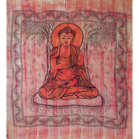 Gran Tapiz Buda naranja