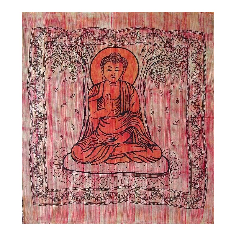 Gran Tapiz Buda naranja