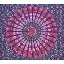Grande Tapiz Mandala Violeta