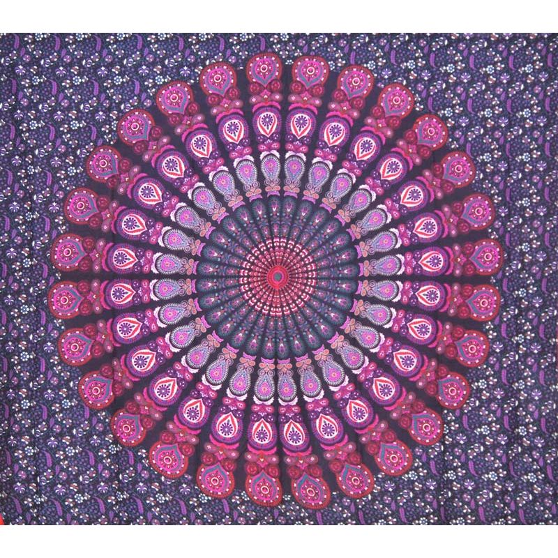 Grande Tapiz Mandala Violeta