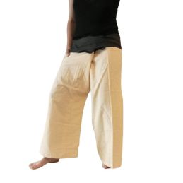 Two-Tone Striped Thai Pants