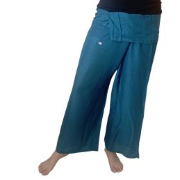 Pantalones Tailandeses Rayon Azul Verde