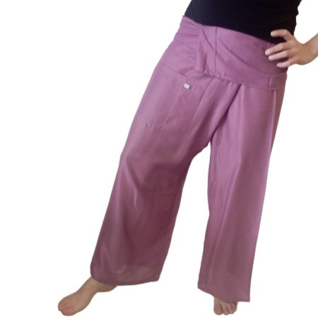 Pink Rayon Fisherman Pants
