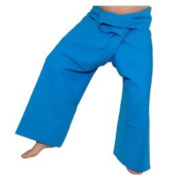 Pantalon Thaï XL Bleu Turquoise