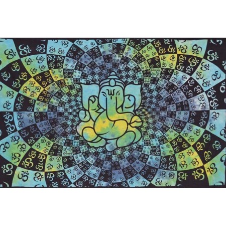 green Ganesh Aum Wall Hanging