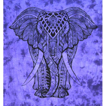 Large Elephant Wall Hanging - Purple
