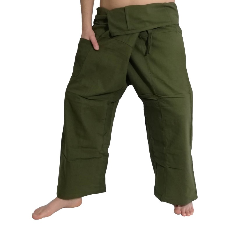 Pantalon Thaï XL - 1er prix - Kaki