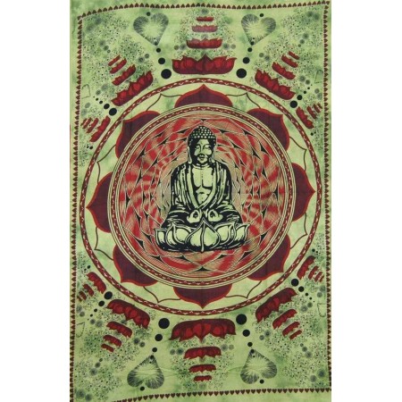 Tenture Murale Bouddha Vert
