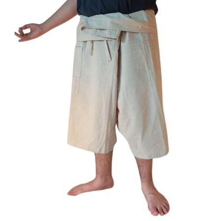 Hemp Thai Cropped Pants