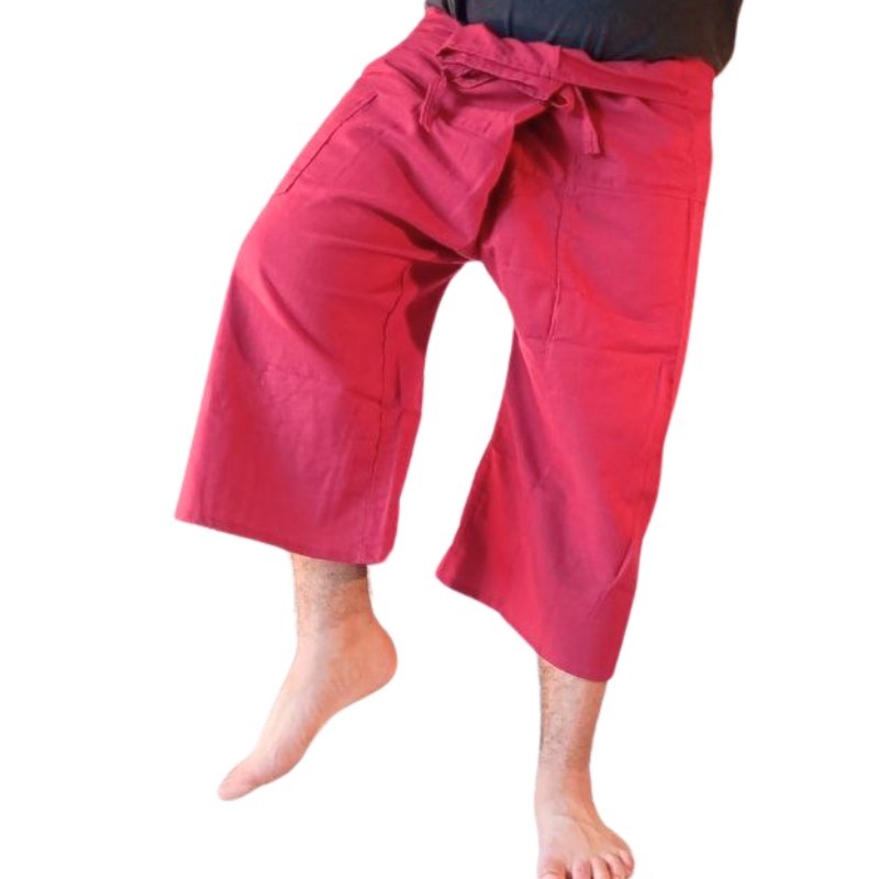 Thaï Capris - Budget Option - Burgundy