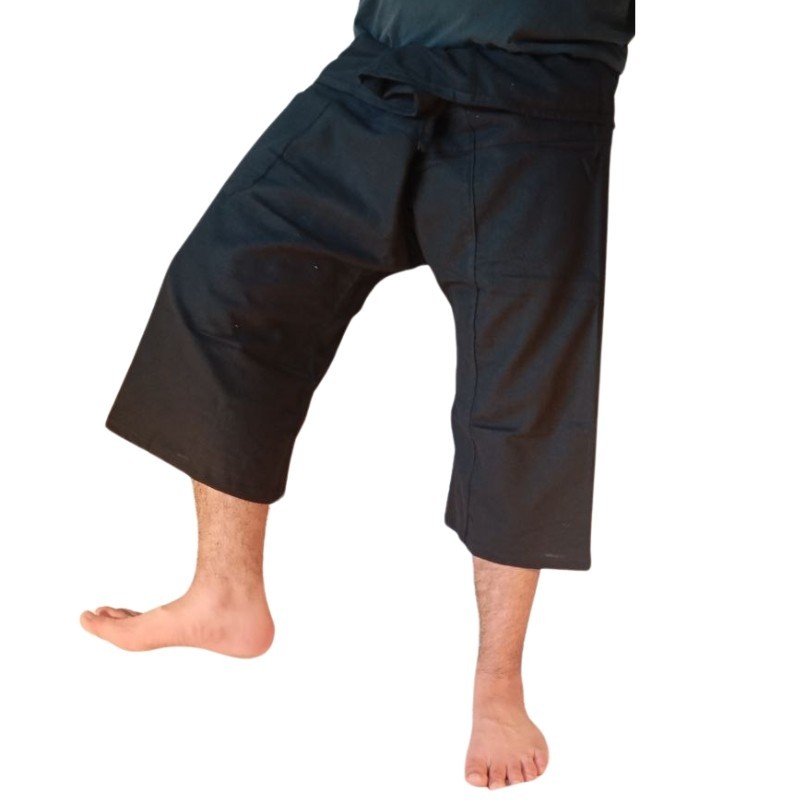 Pantalones Tailandeses Cortos Arasia Negros