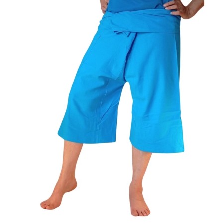 Pantacourt Thaïlandais Arasia Bleu Turquoise