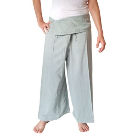 Grey Lightweight Cotton Pants