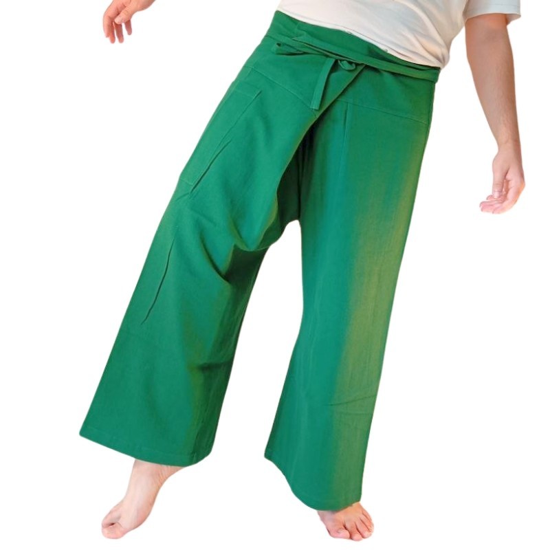 Pantalon Thailandais Arasia Vert