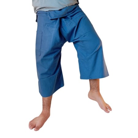 Pantalones Cortos Baratos Azul Gris