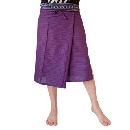 Mid-length Thai Skirt - Purple