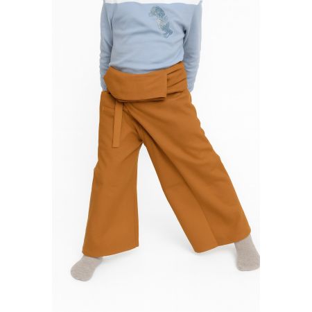 Light Brown Children Fisherman Pants