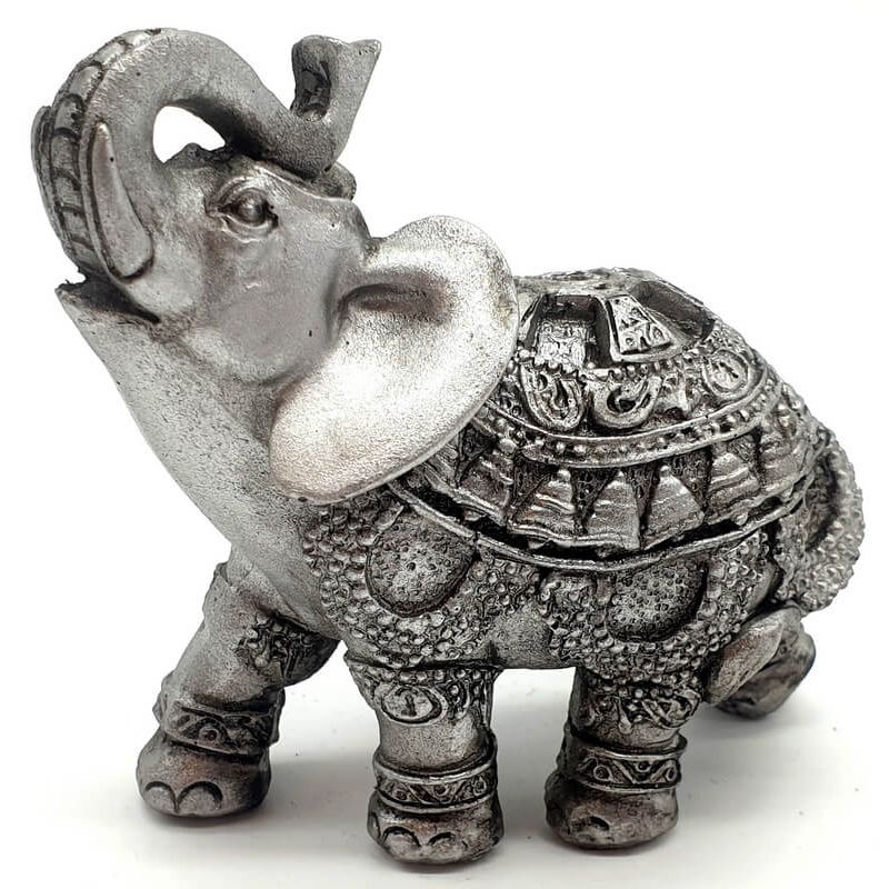 Grey Resin Elephant