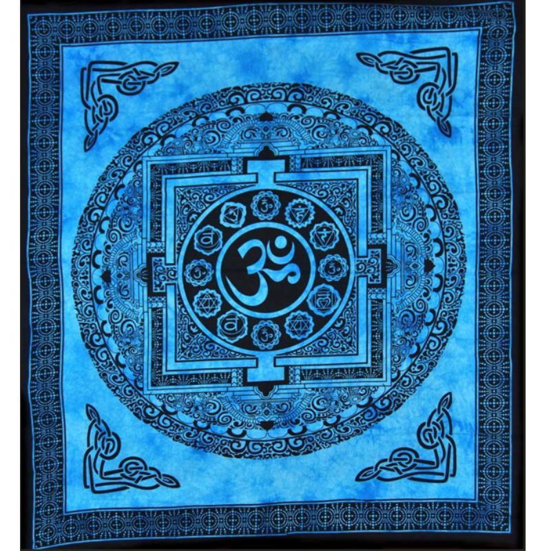 Blue Large Aum Wall Hanging