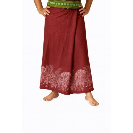 Long wrap Thai Skirt