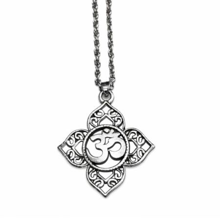 Om Lotus Necklace