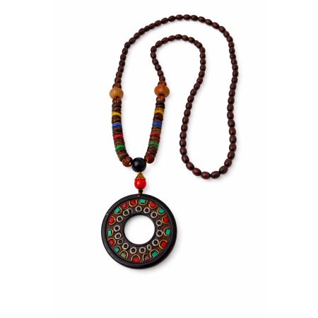 Long Wooden Necklace