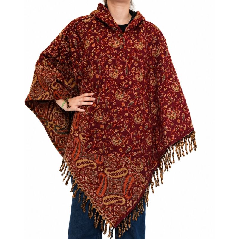 Poncho cachemir