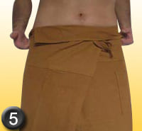 comment mettre son pantalon thai - phase 5